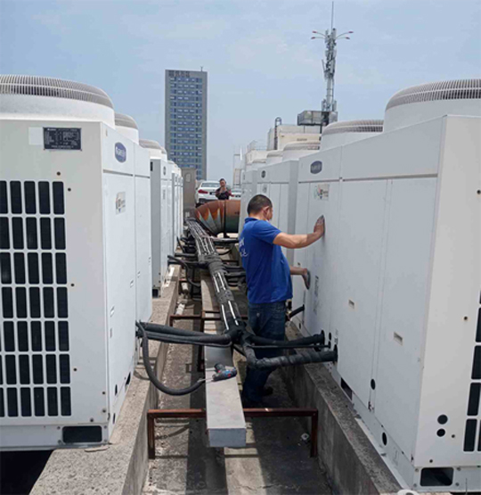 元宝山中央空调制热和不制冷系统维修方法